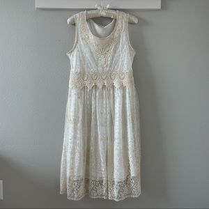 Sundance Juliet Lace Dress Off-White size 4